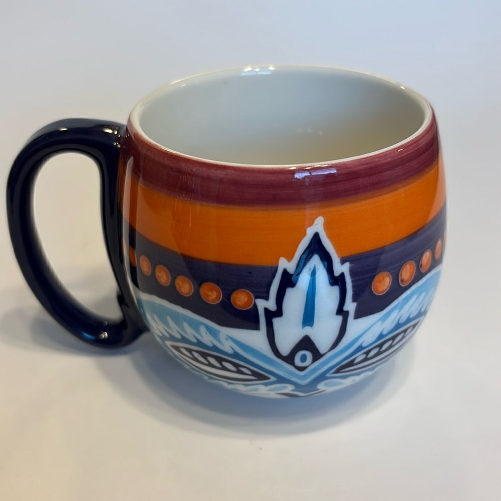 Anthropologie Floral Cadiz Ceramic Coffee Tea Mug